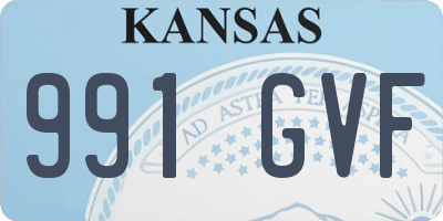 KS license plate 991GVF