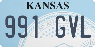 KS license plate 991GVL