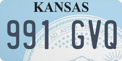 KS license plate 991GVQ