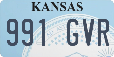 KS license plate 991GVR