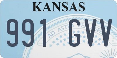 KS license plate 991GVV