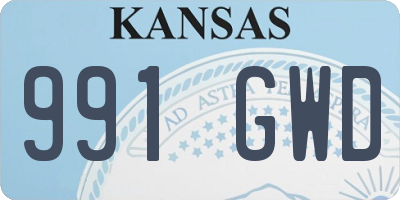 KS license plate 991GWD