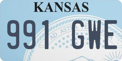 KS license plate 991GWE