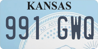 KS license plate 991GWQ