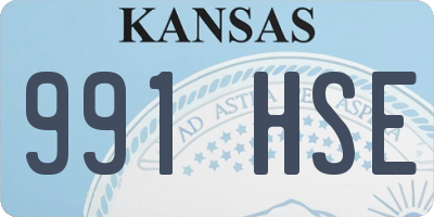 KS license plate 991HSE