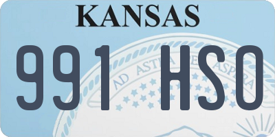 KS license plate 991HSO