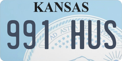 KS license plate 991HUS