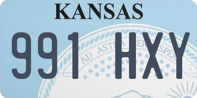 KS license plate 991HXY