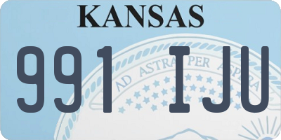 KS license plate 991IJU
