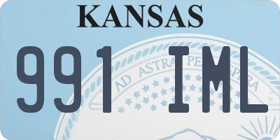 KS license plate 991IML