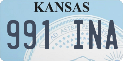 KS license plate 991INA
