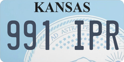 KS license plate 991IPR