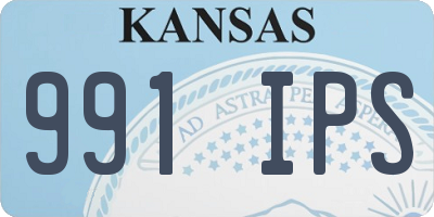 KS license plate 991IPS