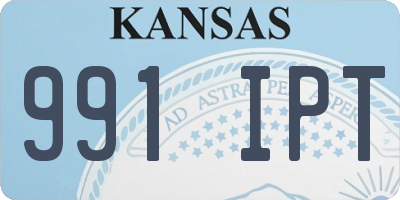 KS license plate 991IPT