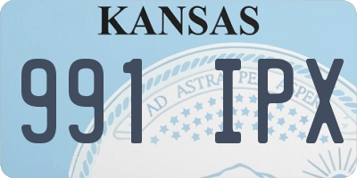 KS license plate 991IPX