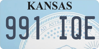 KS license plate 991IQE