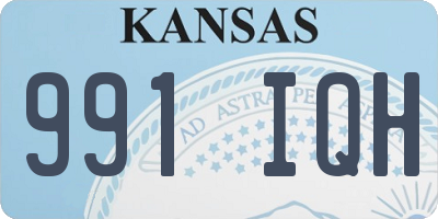 KS license plate 991IQH
