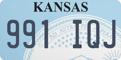 KS license plate 991IQJ