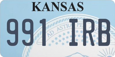 KS license plate 991IRB