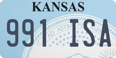KS license plate 991ISA
