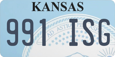 KS license plate 991ISG