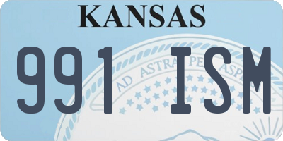 KS license plate 991ISM