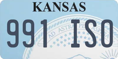 KS license plate 991ISO