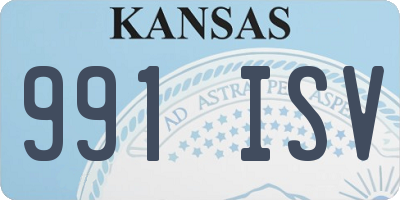 KS license plate 991ISV