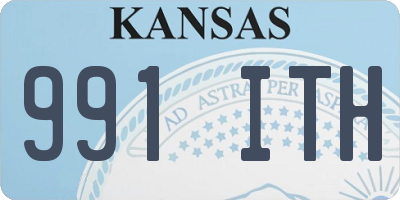 KS license plate 991ITH