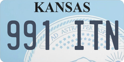 KS license plate 991ITN