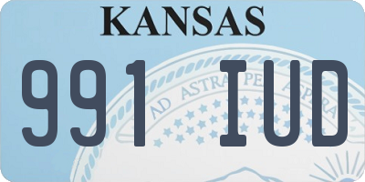 KS license plate 991IUD