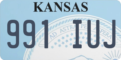 KS license plate 991IUJ