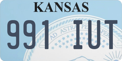 KS license plate 991IUT