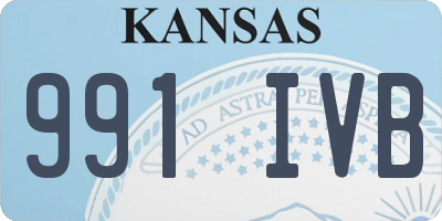 KS license plate 991IVB
