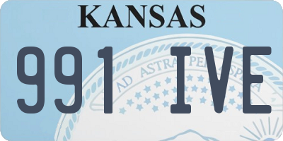KS license plate 991IVE