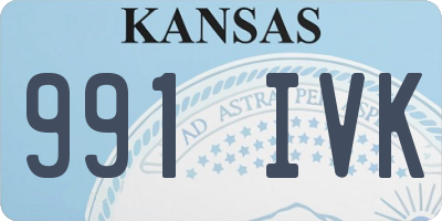 KS license plate 991IVK