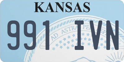 KS license plate 991IVN