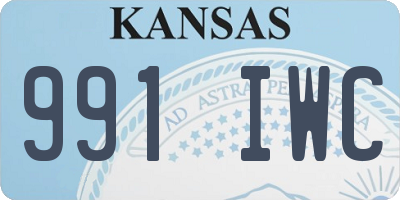 KS license plate 991IWC