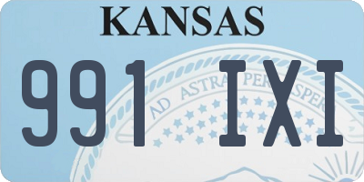 KS license plate 991IXI