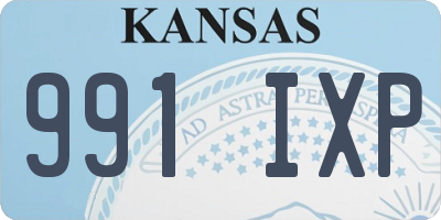 KS license plate 991IXP