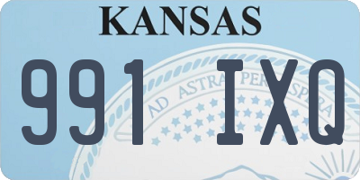 KS license plate 991IXQ