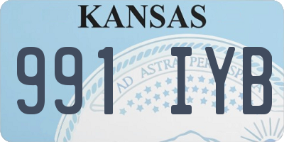 KS license plate 991IYB