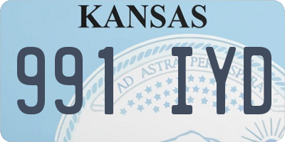 KS license plate 991IYD