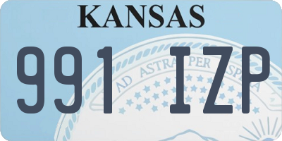 KS license plate 991IZP