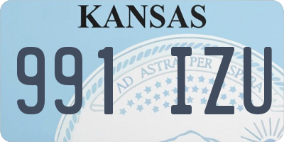 KS license plate 991IZU