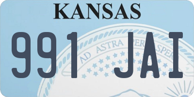 KS license plate 991JAI