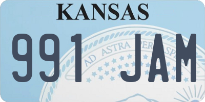 KS license plate 991JAM