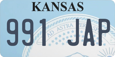 KS license plate 991JAP