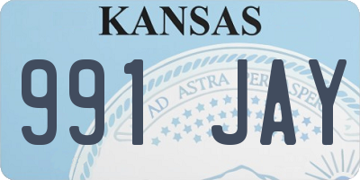KS license plate 991JAY