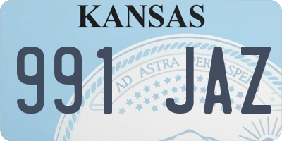 KS license plate 991JAZ